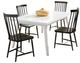 Liberty Furniture Capeside Cottage 5-Piece Porcelain White/Royal Black Table Set-0