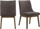 Elements International Razor Walnut Standard Height Arm Chair-1