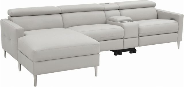 Coaster® Beryl Light Grey 4-Piece Power Sectional-2