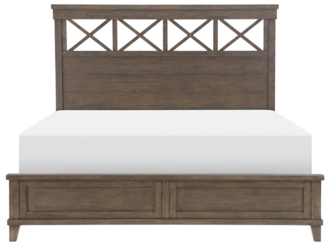 Legacy Classic XXX'S and OOO's Cocoa California King Panel Bed-2
