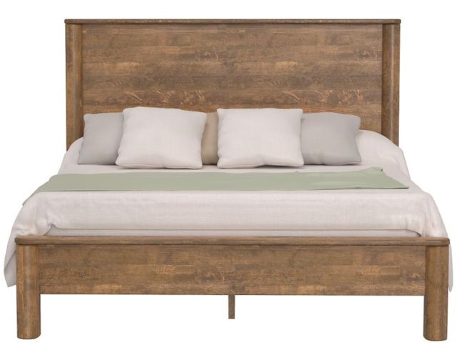 International Furniture Direct Olimpia Natural Eastern King Panel Bed-3
