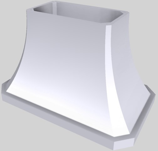Vent-A-Hood® Designer Series 48" White Island Range Hood-1
