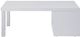 ACME Furniture Harta White High Gloss Coffee Table with Chrome Legs-1