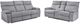 Mazin Furniture Casper Grey Power Double Reclining Sofa-2