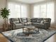 Kate Preston Home 6-Piece Dallas Charcoal Power Reclining Sectional-1