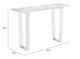 Zuo® Modern Atlas White Console Table with Silver Base-4