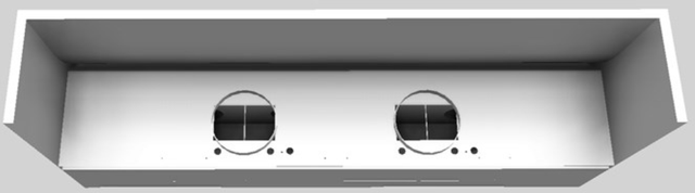 Vent-A-Hood® 66" White Wall Mounted Range Hood-2