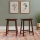 Linon Saddle Dark Brown Counter Stool-1