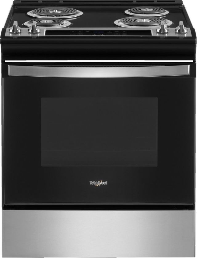 Whirlpool® 30" Stainless Steel Freestanding Electric Range-0