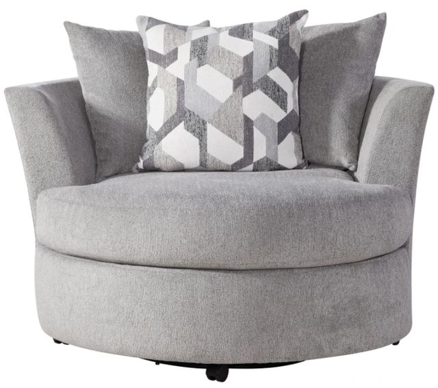 Behold™ Home Apollo Gray Swivel Chair-2