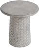Classic Home Delaine Light Gray Concrete Outdoor End Table-2