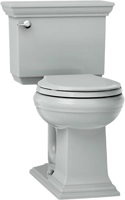 KOHLER® Memoirs® Stately Ice Gray 2-Piece Round-Front Toilet, 1.28 Gpf-0