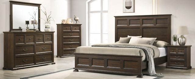 American Wholesale Furniture Savana Brown Dresser Mirror-1