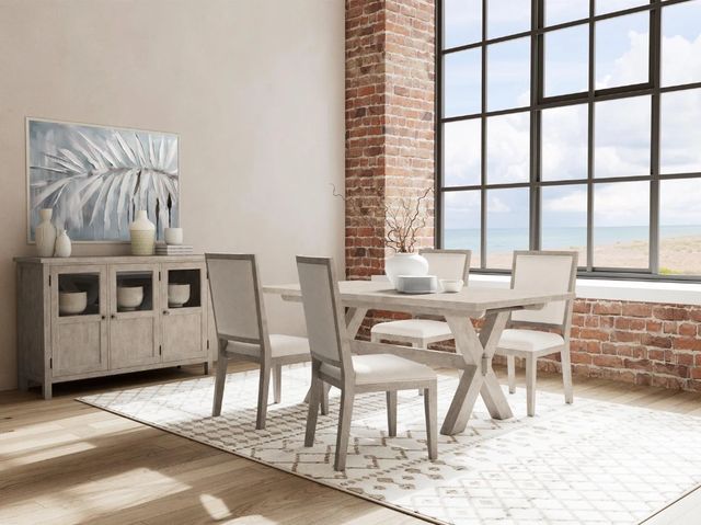 Riverside Furniture Bennett 2-Piece Frosted Gray Upholstered Side Chair Set-1