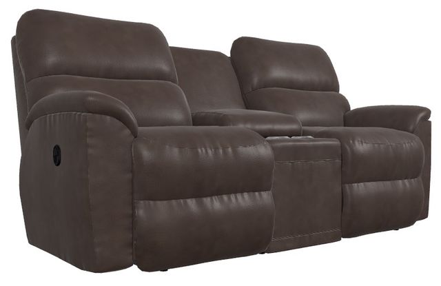 La-Z-Boy® Brooks Godiva Manual Reclining Loveseat with Console-0