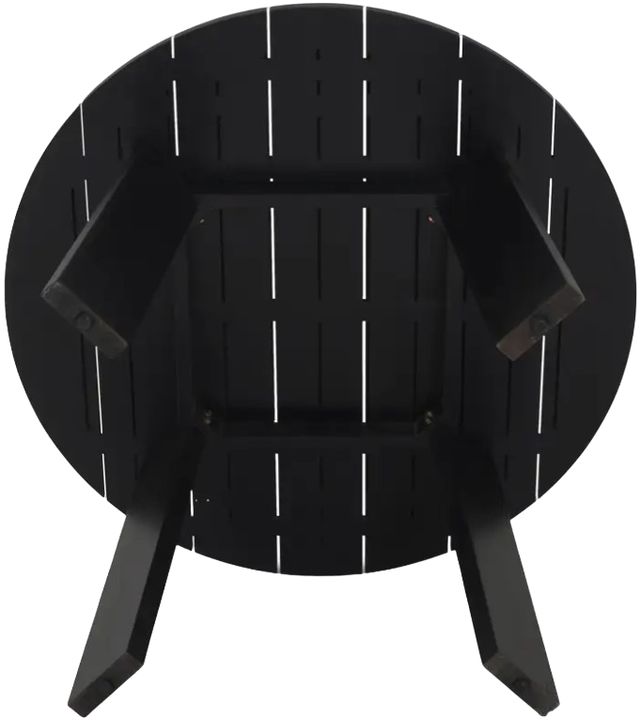 Moe's Home Collection Delta Black Teak Outdoor Round Dining Table -3