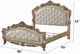 ACME Furniture Gorsedd Golden Ivory/White California King Upholstered Panel Bed-2