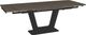 Amisco Customizable Amelia Thermo Fused Laminate Rectangular Dining Table Top with Metal Base-1