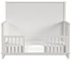 Elements International Wyller White Crib with Guard Rail-3