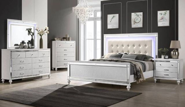 New Classic® Home Furnishings Valentino White Nightstand-1