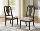 Signature Design by Ashley® Bannette Dark Brown/Light Gray Upholstered Dining Side Chair -3