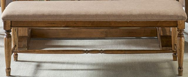 A-America® Bennett Smoky Quartz Upholstered Dining Bench-0