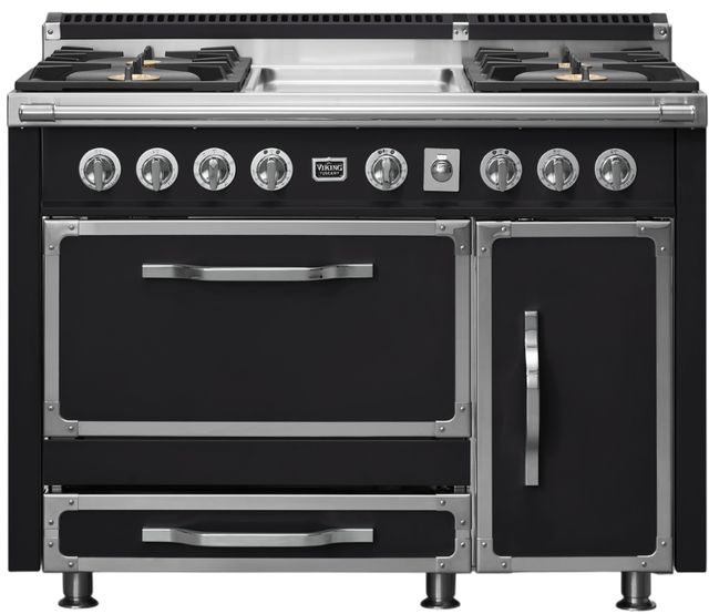 Viking® Tuscany 48" Onyx Pro Style Dual Fuel Range with Griddle-0