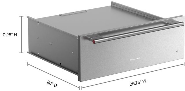 KitchenAid® 27" PrintShield™ Stainless Steel Warming Drawer -4