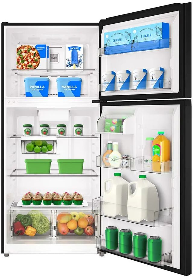 Midea® 30" 20.5 Cu. Ft. Black Top Freezer Refrigerator-3