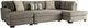 American Wholesale Furniture Brianna 2-Piece Pewter Right-Arm Facing Sectional-0