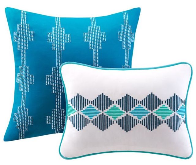 Olliix by Intelligent Design Finn Blue Full/Queen Comforter Set-1
