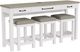 Riverside Furniture Cora 4-Piece Cloud/Fog Truffle Workstation Set-0