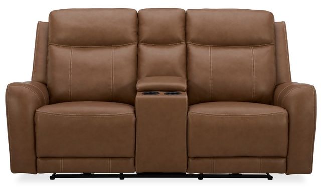 Parker House® Haywood Butternut Power Loveseat with Console-3