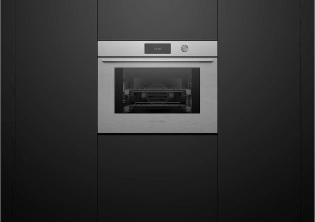 Combi Steam Oven Interior with Roasted Chicken