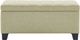 Worldwide Homefurnishings Inc. Lila Beige Rectangular Storage Ottoman Bench -2