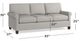 Bassett® Furniture Spencer Dove Queen Sleeper-1