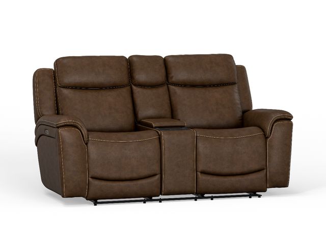 Cork Leather Power Loveseat-0