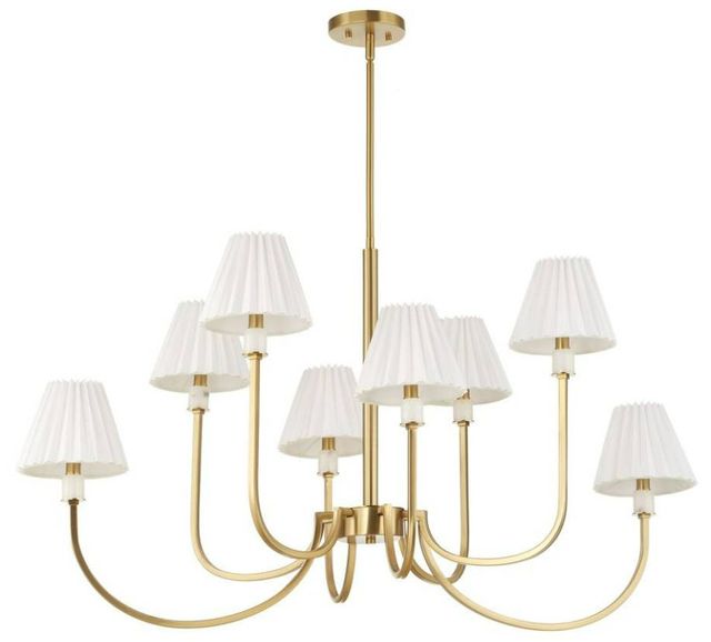 Uttermost® Poppins Warm Brass 8-Light Chandelier-3