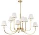 Uttermost® Poppins Warm Brass 8-Light Chandelier-3