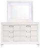 Elements International Twenty Nine 4-Piece White Queen Storage Panel Bedroom Set-2