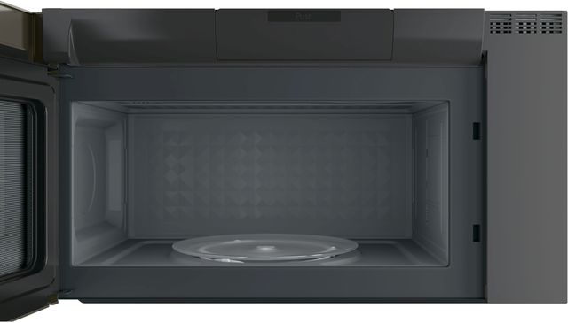 GE Profile™ 2.1 Cu. Ft. Black Stainless Steel Over The Range Sensor Microwave-1