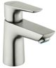 Hansgrohe Talis E Brushed Nickel 1.2 GPM Single-Hole Faucet 80 with Pop-Up Drain-0