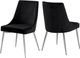 Meridian Furniture Karina Black/Chrome Velvet Dining Chair-3