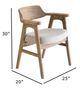 Nest Home Collections Wagner Anew Gray/Natural Arm Chair-4