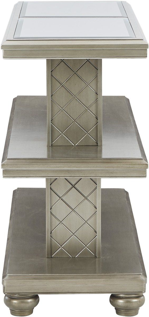 Signature Design by Ashley® Chevanna Platinum Sofa Table-2