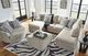 Benchcraft® Calnita 2-Piece Sisal Sectional and Double Chaise-2