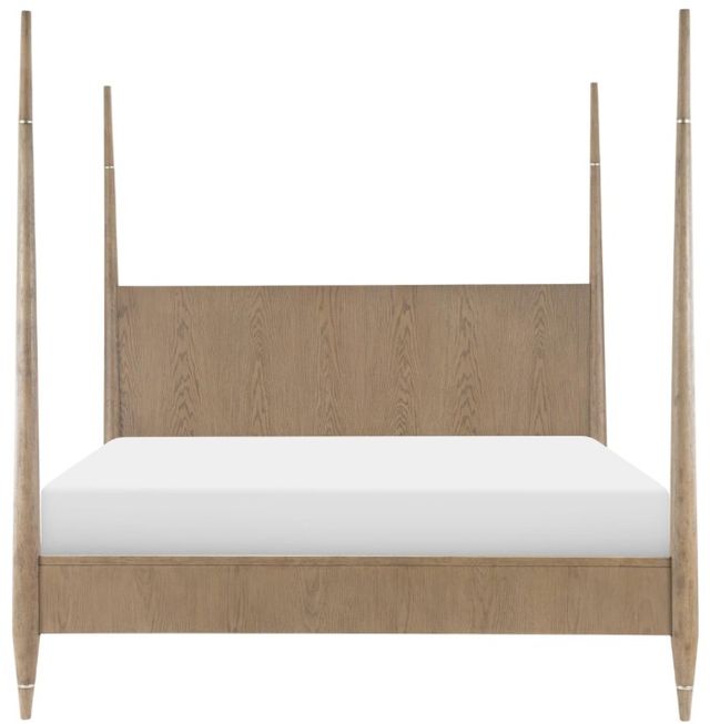 Legacy Classic Melrose Dessert Oak Queen Poster Bed-3