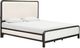 aspenhome® Ambrose Obsidian Mist/White California King Upholstered Panel Bed-0