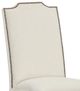 Fairfield® Customizable Entree Dining Empire Tall Back Armless Stack Dining Chair with Linen Legs-1