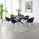 ACME Furniture Klaus 2-Piece Black/Navy Dining Side Chair Set-1